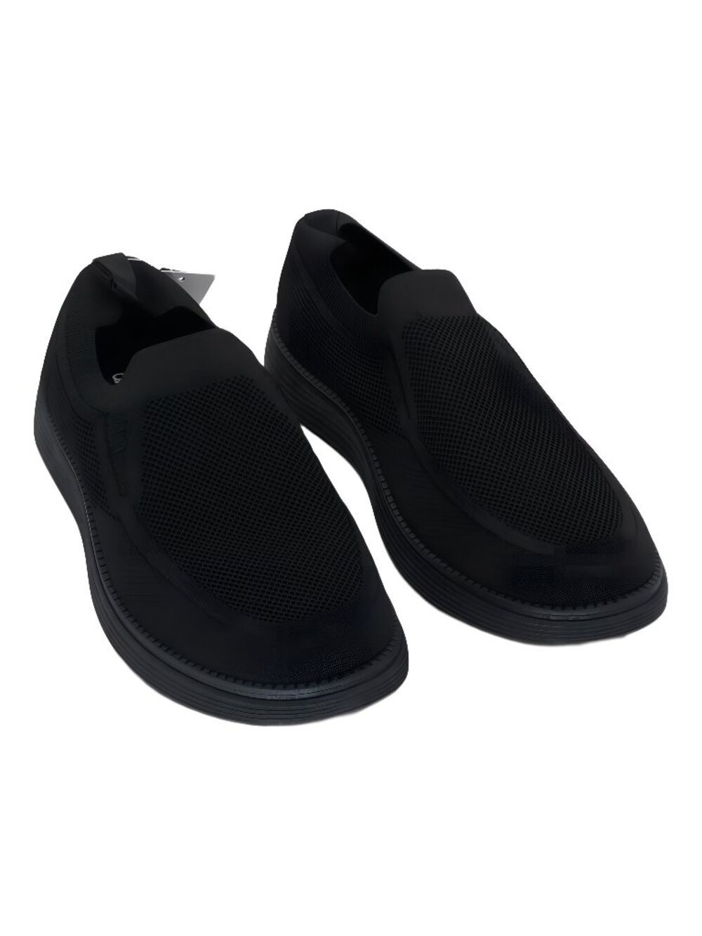 Akademiks Mens Olney Knit Slip on Sneakers Black Size 11M